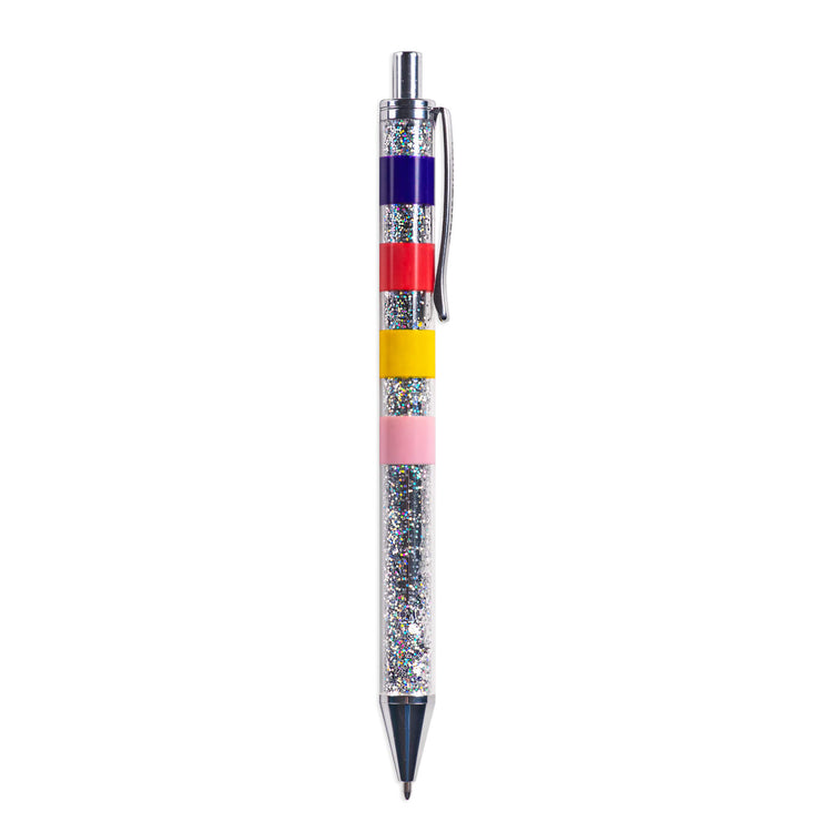Металева ручка с глітером "Follow your dreams"