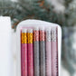 Набір графітових олівців з ластиками (6 шт)
